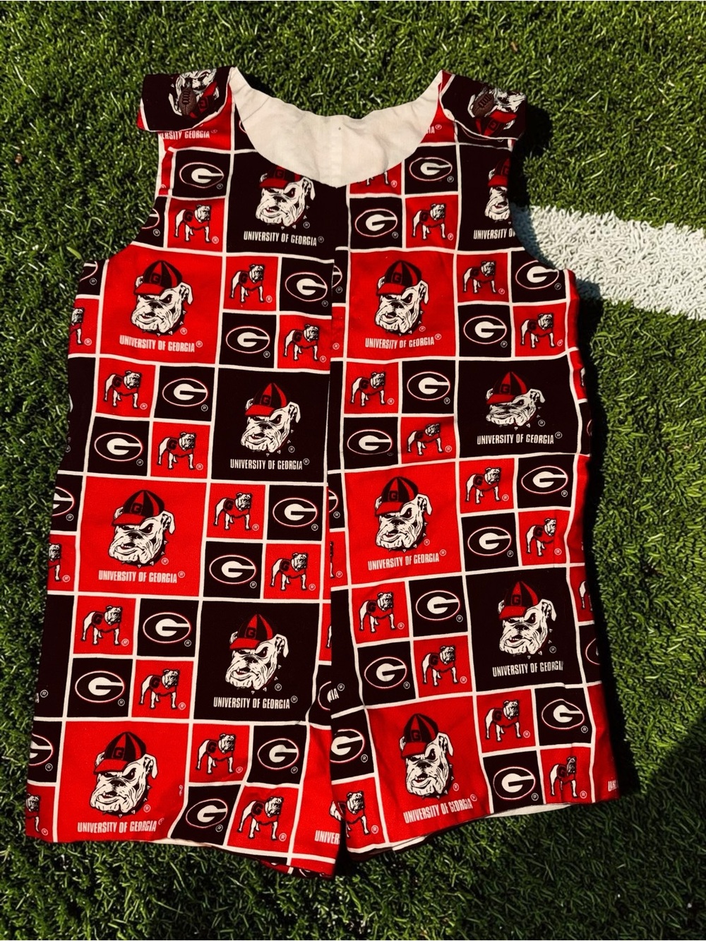 Handmade Toddler UGA Sleeveless Romper Unisex 2-3T EUC